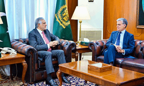 اسحاق ڈار سے اسپین کے سینیٹ کے رکن کی ملاقات