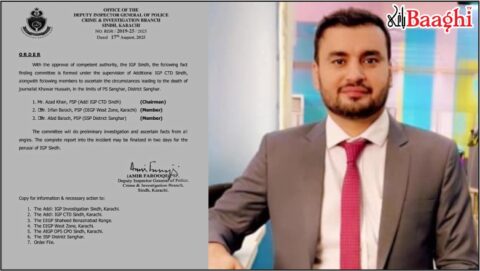 صحافی خاور حسین کی موت، آئی جی سندھ کا نوٹس، تحقیقاتی کمیٹی قائم