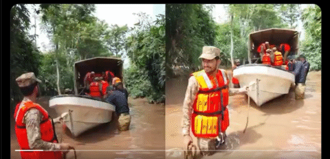 پاک فوج کا سرگودھا کے علاقے گورنہ پٹھاناں میں ریسکیو اینڈ ریلیف آپریشن جاری