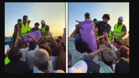 قومی کرکٹر احمد شہزاد کی کمالیہ میں سیلاب متاثرین سے ملاقات، امدادی اشیاء تقسیم