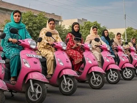 حکومتِ سندھ کا خواتین کے لیے  پنک  الیکٹرک اسکوٹیز فراہم کرنے کا فیصلہ