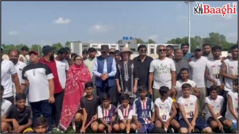 گوجرہ: آسٹریلین ہائی کمشنر نیل ہاکنز کی ہاکی اسٹیڈیم آمد، شاندار استقبال