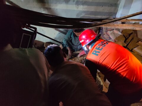 فیصل آباد،  چھت گرنے سے ایک خاتون جاں بحق، تین افراد زخمی