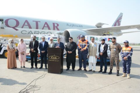 Pakistan Sends 24th Consignment of 100 Tons to Gaza, Palestine