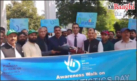 گوجرانوالہ: شماریات کے عالمی دن پر آگاہی واک، درست اعداد و شمار کی اہمیت اجاگر