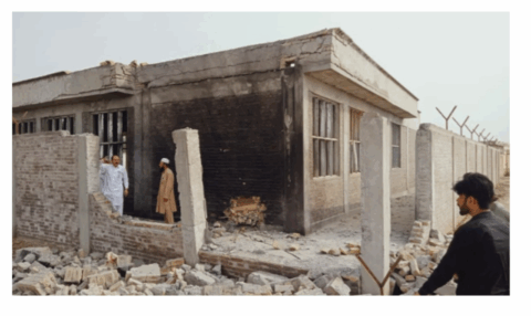 ٹانک میں گرلز پرائمری اسکول دھماکے سے تباہ