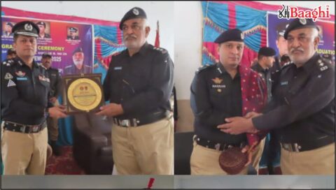 سکھر:پاسنگ آؤٹ تقریب، ڈی آئی جی سکھر نے لوئر سکول کورس کے گریجویٹس کو مبارکباد دی