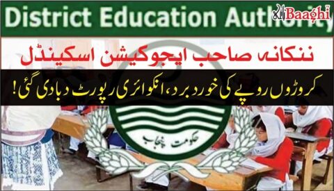 ننکانہ صاحب ایجوکیشن اسکینڈل: کروڑوں روپے کی خوردبرد، انکوائری رپورٹ دبادی گئی!