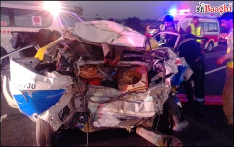 اوچ شریف : تیز رفتار یو ٹانگ ماسٹر بس کی ٹکر سے 3موٹروے اہلکار شہید