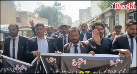 سکھر: پی ٹی آئی خیرپور کا آئی ایل ایف کے تعاون سے احتجاجی مظاہرہ، عوامی حقوق کے تحفظ کا مطالبہ