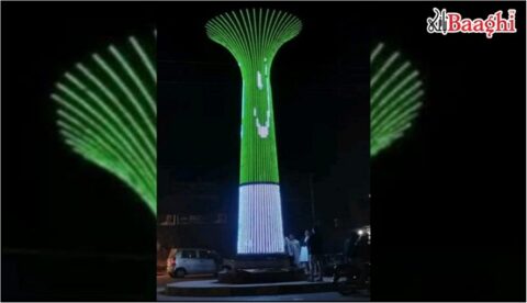 اوکاڑہ: محبوب عالم چوک میں جدید پکسل ٹاور نصب, شہر کی خوبصورتی میں اضافہ