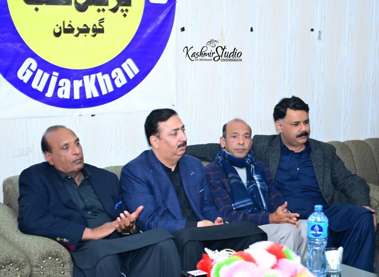 چیئرمین اوورسیز پاکستانیزفاؤنڈیشن سید قمر رضا کا پوٹھوہار پریس کلب کا دورہ