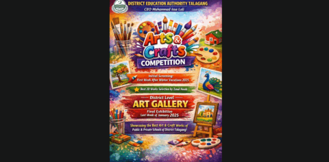 تلہ گنگ میں تعلیمی و ہم نصابی سرگرمیوں کو فروغ دینے کے لیے آرٹ مقابلوں کا اعلان