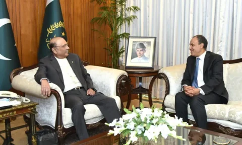 صدر  زرداری اور مصری وزیرِ خارجہ کی ملاقات، شراکت داری بڑھانے پر اتفاق