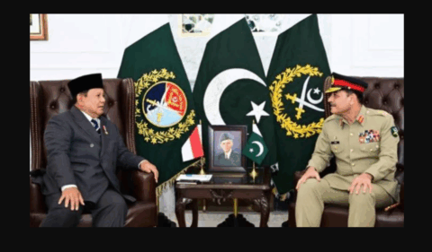 چیف آف ڈیفنس فورسز   سید عاصم منیر سے انڈونیشیا کے صدر کی ملاقات