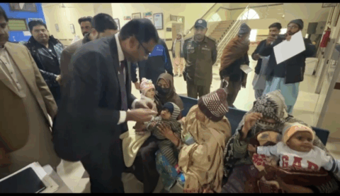 ننکانہ صاحب میں چار روزہ قومی انسدادِ پولیو مہم کا آغاز، ڈپٹی کمشنر محمد تسلیم اختر راو کا افتتاح