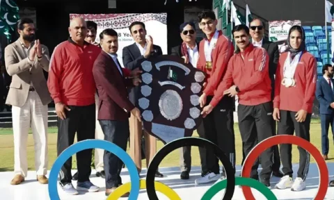 نیشنل گیمز کی رنگا رنگ اختتامی تقریب، فیلڈ مارشل  کی بطور مہمانِ خصوصی شرکت