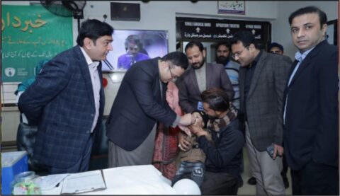 اوکاڑہ:پولیومہم،6 لاکھ 52 ہزار 255 بچوں کو پولیو سے بچاؤ کے قطرے پلانے کا ہدف