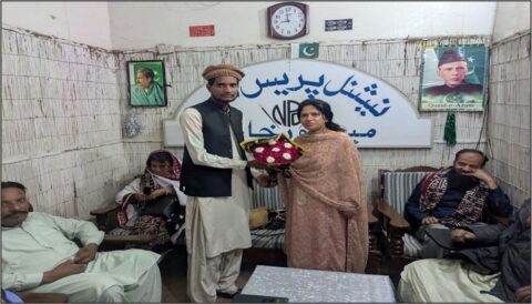 میرپورخاص: شبانہ چنہ کا نیشنل پریس کلب دورہ، صحافیوں کو  ہر ممکن ریلیف کی یقین دہانی