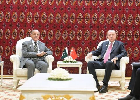 وزیر اعظم شہباز شریف کی ترک صدر رجب طیب ایردوان سے ملاقات