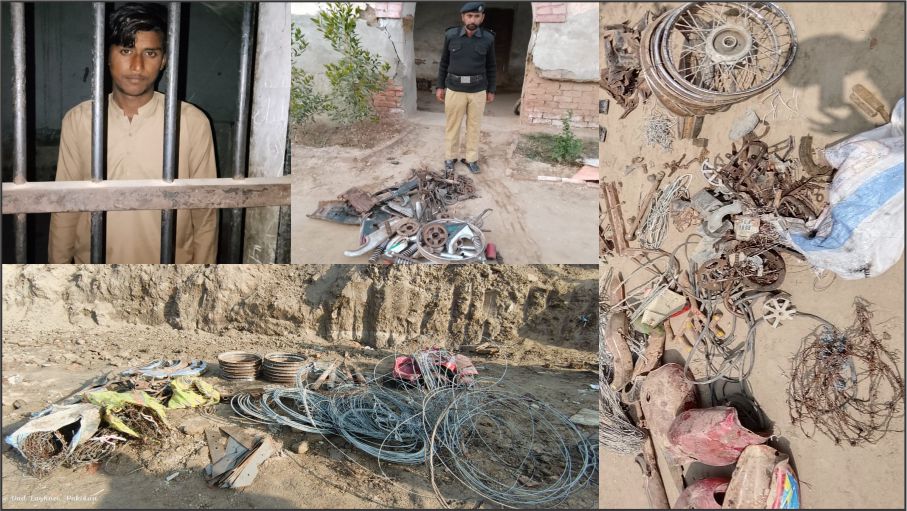 گھوٹکی پولیس کی کارروائیاں، چوری شدہ سامان سمیت ایک ملزم گرفتار