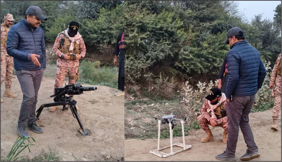 ڈی آئی جی سکھر کا کچہ علاقوں کا ہنگامی دورہ، ڈرون سے نگرانی