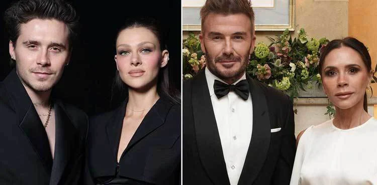 بروکلین بیکہم اور نکولا پیلٹز میں اختلافات , بیکہم خاندان میں تنازع