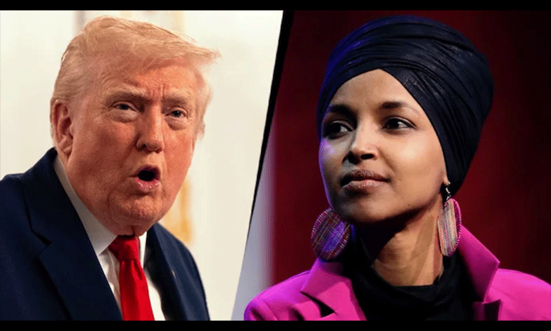 خطاب کے دوران حملہ،الہان عمر کا ڈونلڈ ٹرمپ پر براہ راست الزام