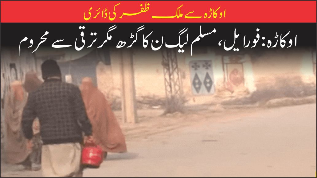 اوکاڑہ:فور ایل مسلم لیگ (ن) کا گڑھ مگر ترقی سے محروم،ملک ظفر کی ڈائری