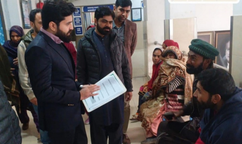 ایڈیشنل ڈپٹی کمشنر کا ڈی ایچ کیو ہسپتال کا دورہ، سہولیات کا جائزہ