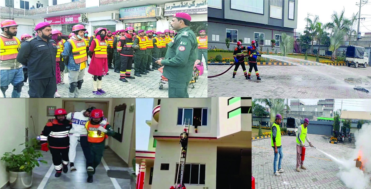 سیالکوٹ: فائر سیفٹی کے سخت اقدامات، بلند و بالا عمارتوں اور مارکیٹوں کا جامع آڈٹ شروع