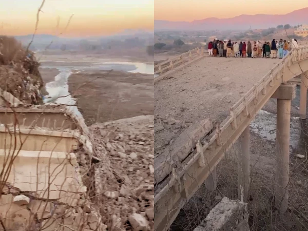 دریائے کرم کا رابطہ پل بارودی مواد سے اُڑا دیا گیا