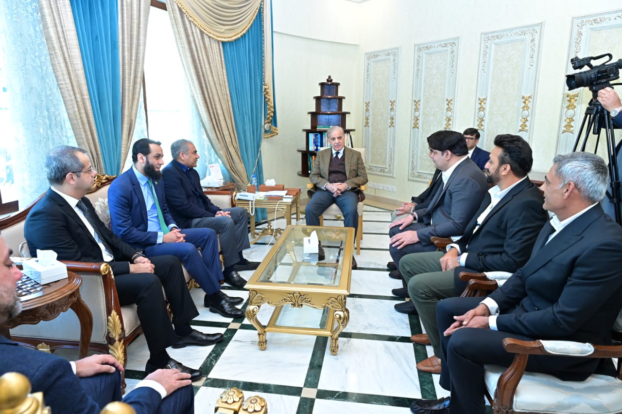 Representatives of the firms which acquired two new teams of Pakistan Super League meet with Prime Minister