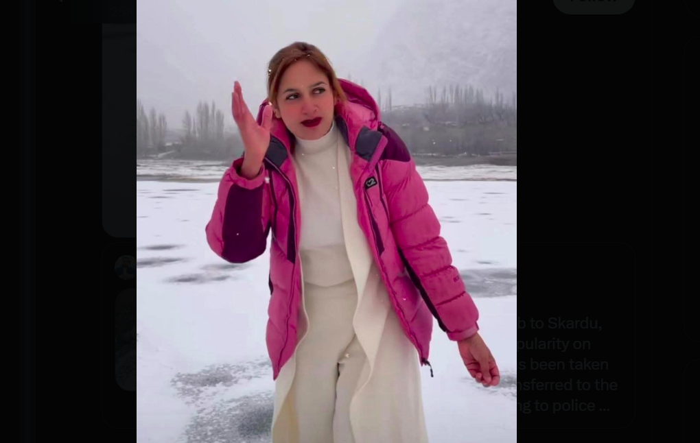 سکردو: پنجاب سے آنے والی خاتون ٹک ٹاکر نجی ہوٹل سےگرفتار