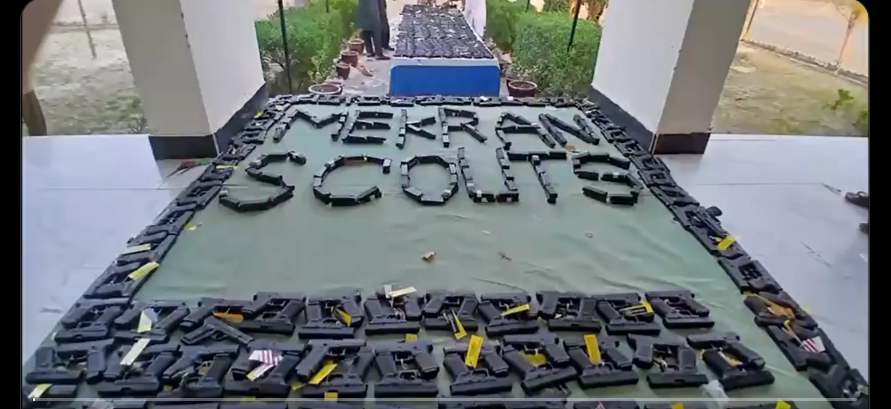 تربت ،غیر قانونی اسلحے کی بڑی کھیپ ضبط