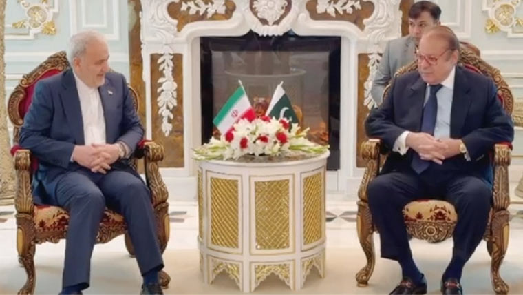 نواز شریف اورمریم نواز سے ایرانی سفیر کی ملاقات