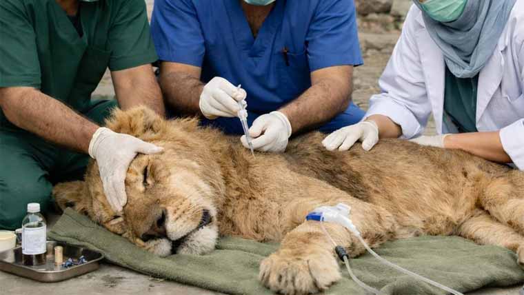 پنجاب : شدید بیمار اور لاعلاج شیروں کو پرسکون موت دیدی گئی