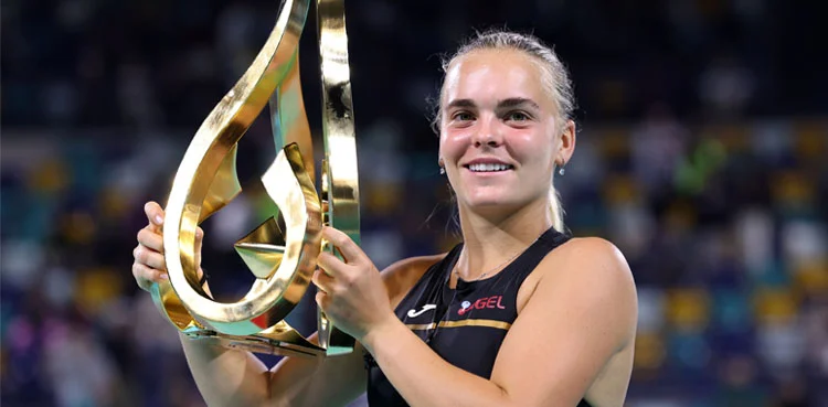  چیک ٹینس اسٹار سارا بیجلیک نے پہلا ڈبلیو ٹی اے ٹائٹل اپنے نام کر لیا