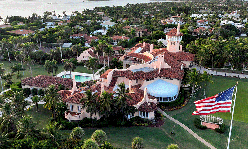 امریکی صدر  کے ریزورٹ میں  گھسنے کی کوشش کرنیوالا مسلح شخص  ہلاک