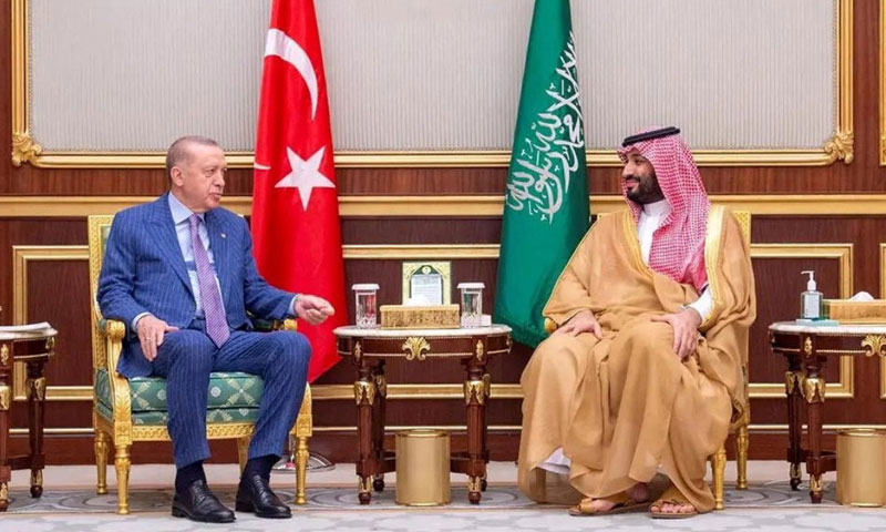 ترک صدر کی سعودی ولی عہد سے ملاقات