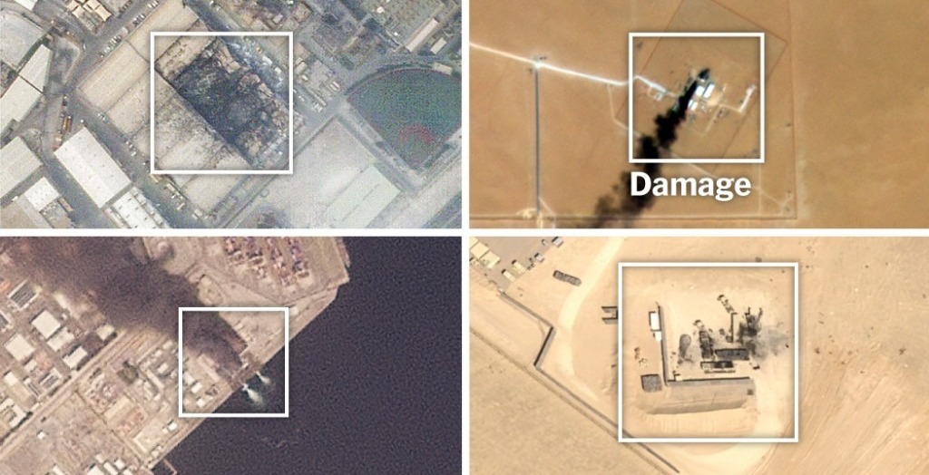 ایرانی حملوں میں 17  امریکی سائٹس اور دیگر تنصیبات تباہ  ہوئیں،نیویارک ٹائمز کی تصدیق