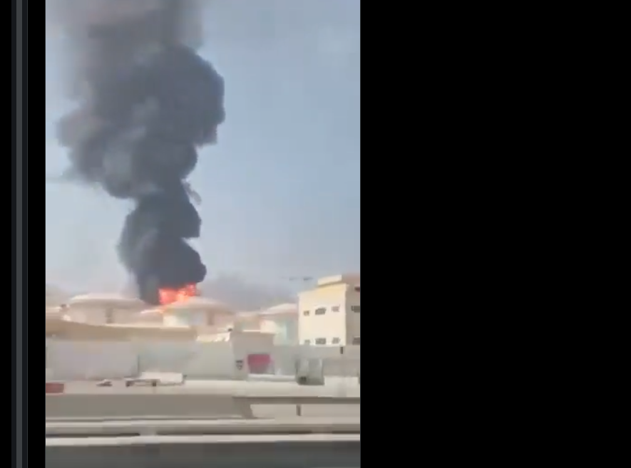 دبئی میں امریکی قونصل خانے پر ڈرون حملہ، آگ بھڑک اٹھی