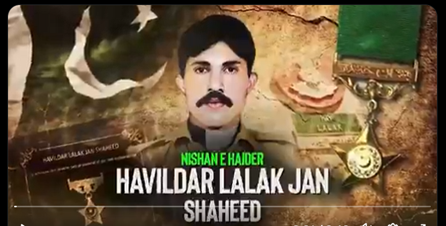 حوالدار لالک جان شہید نشان حیدر کا 27 واں یوم شہادت، پاک فوج کا خراجِ عقیدت