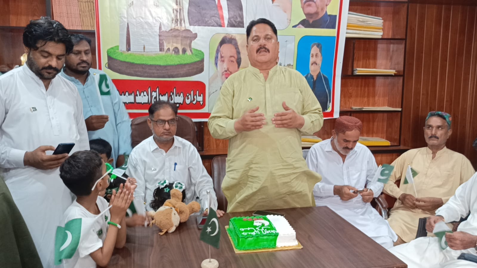 grand Independence Day celebration in Ghotki, attended by political and social figures